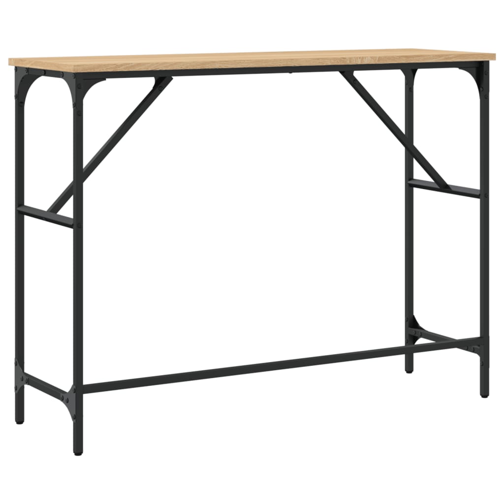 Konzolni stol boja hrasta sonome 100x32x75 cm konstruirano drvo
