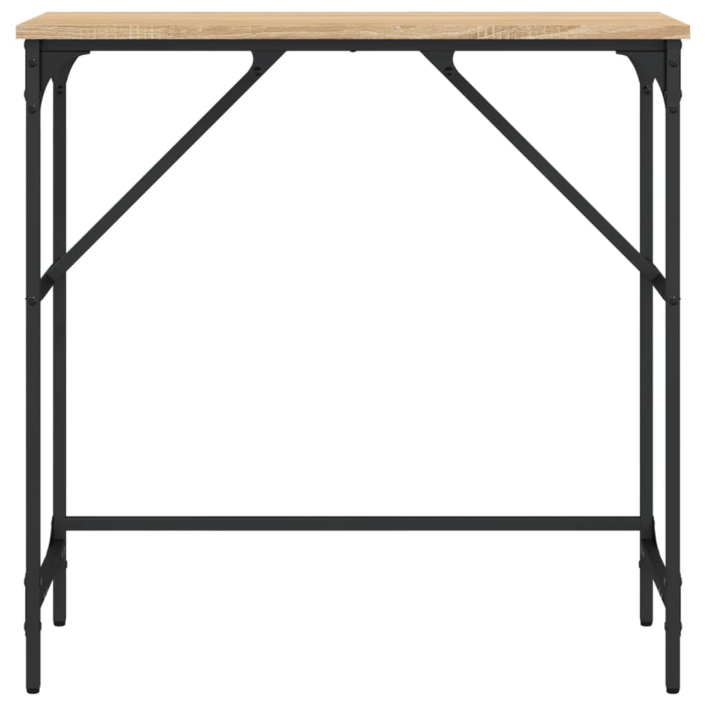 Konzolni stol boja hrasta 75 x 32 x 75 cm konstruirano drvo