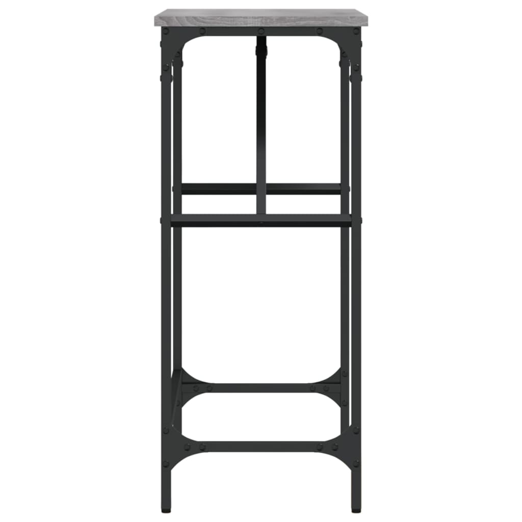 Konzolni stol siva boja hrasta 75x32x75 cm konstruirano drvo