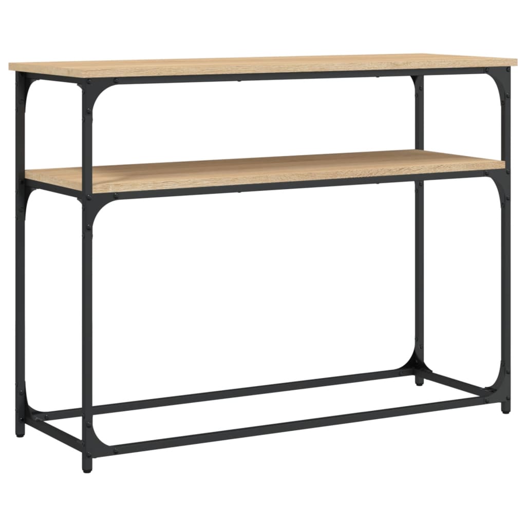 Konzolni stol boja hrasta 100 x 35,5 x 75 cm konstruirano drvo