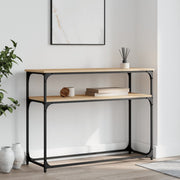 Konzolni stol boja hrasta 100 x 35,5 x 75 cm konstruirano drvo