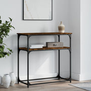 Konzolni stol boja hrasta 75 x 35,5 x 75 cm konstruirano drvo