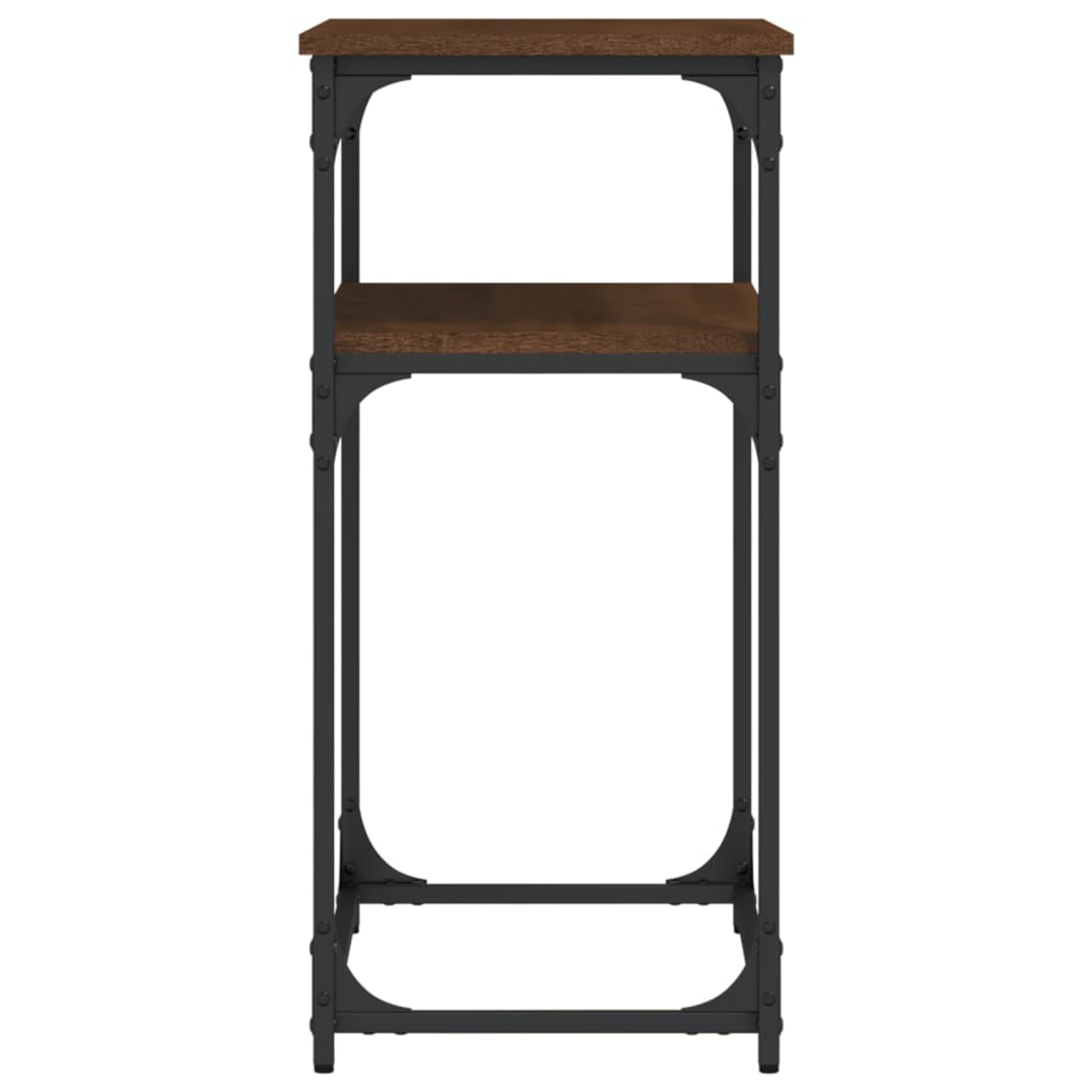 Konzolni stol smeđa boja hrasta 75x35,5x75 cm konstruirano drvo