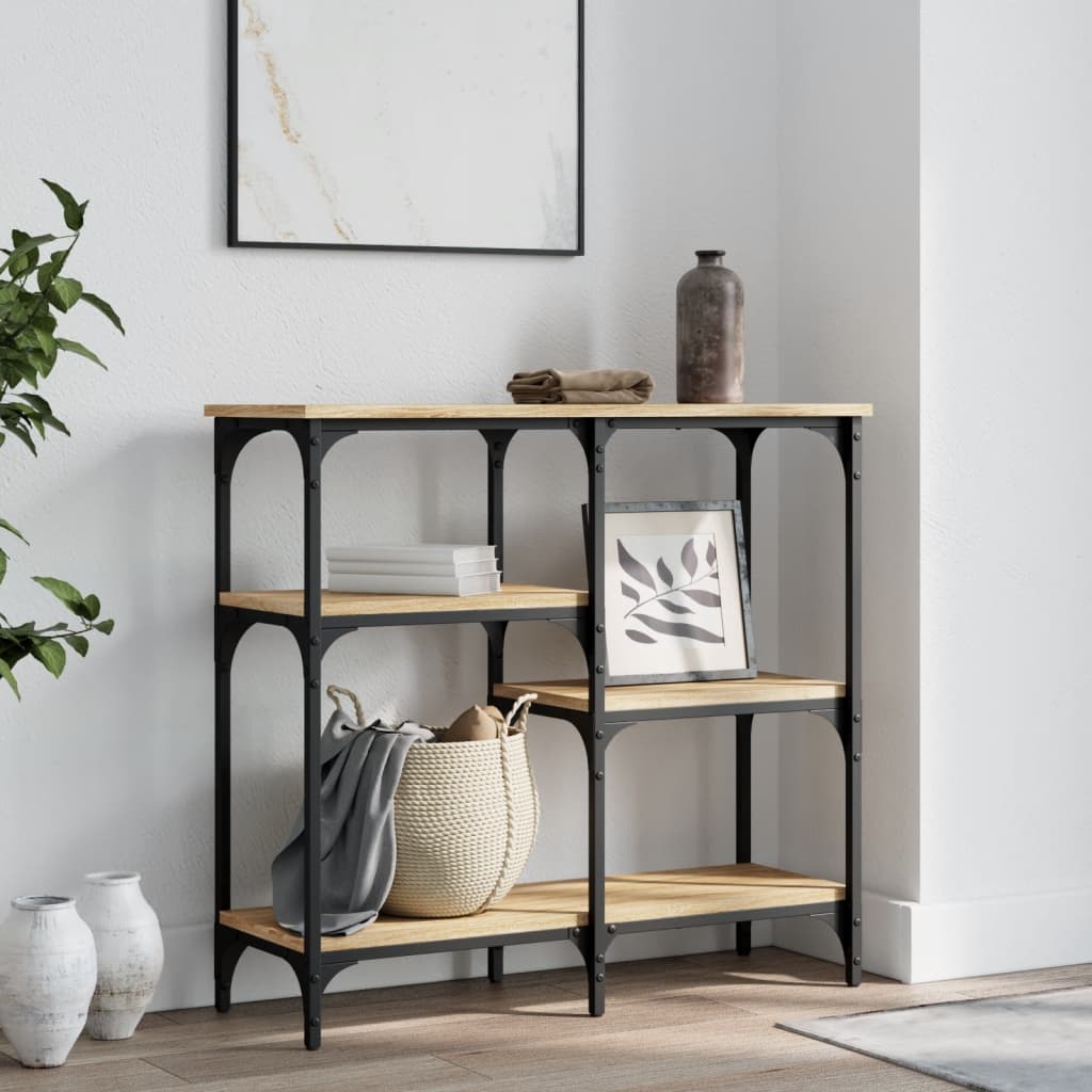 Konzolni stolić Sonoma hrast 80x29x75 cm Konstruirano drvo