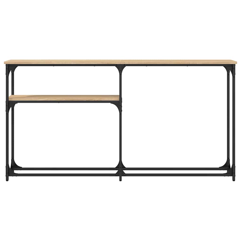 Konzolni stol boja hrasta 145 x 22,5 x 75 cm konstruirano drvo
