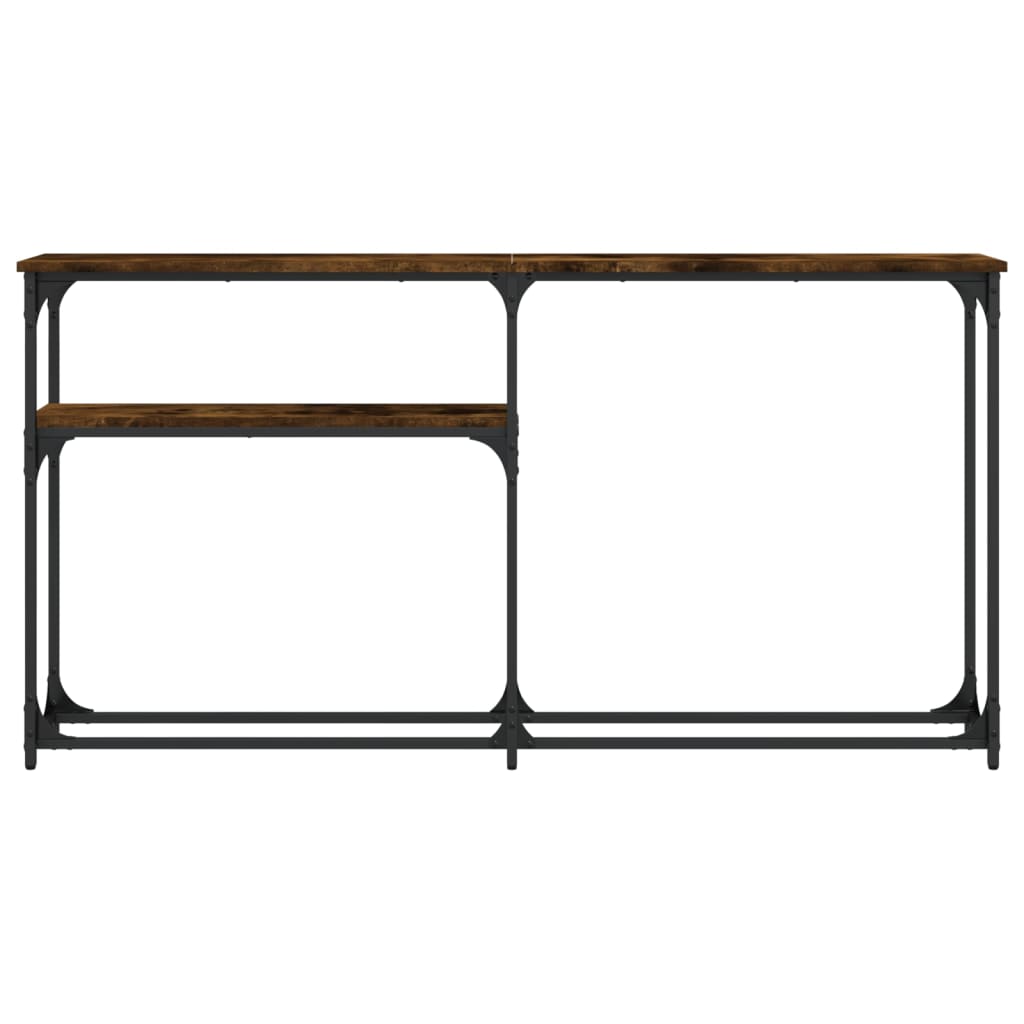 Konzolni stol boja hrasta 145 x 22,5 x 75 cm konstruirano drvo