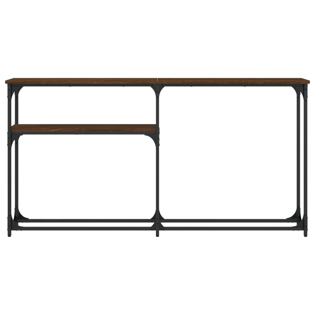 Konzolni stol boja hrasta 145 x 22,5 x 75 cm konstruirano drvo