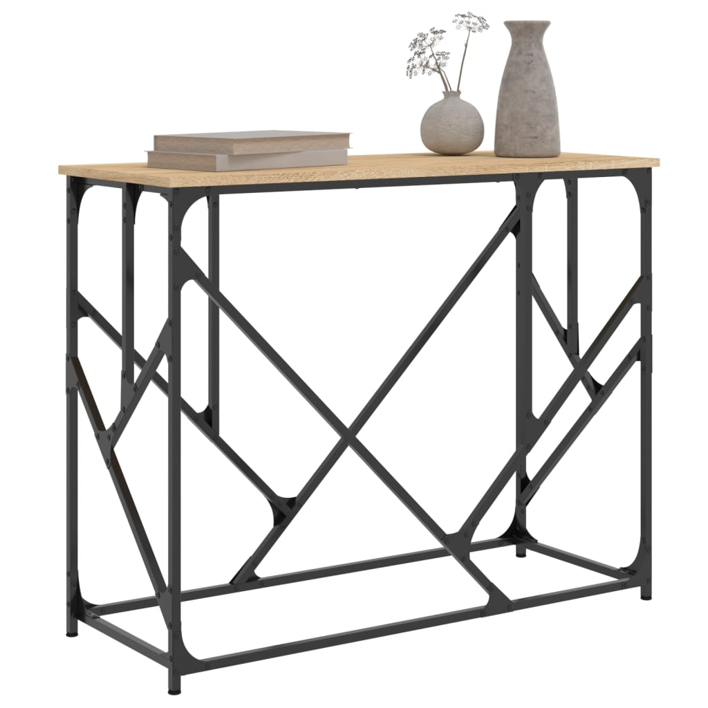 Konzolni stol boja hrasta sonome 100x40x80 cm konstruirano drvo
