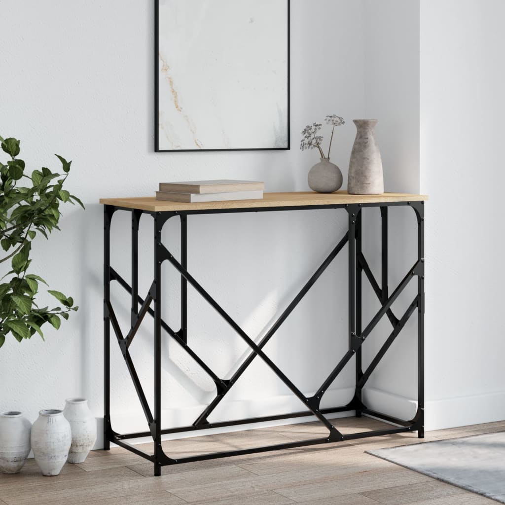 Konzolni stol boja hrasta sonome 100x40x80 cm konstruirano drvo