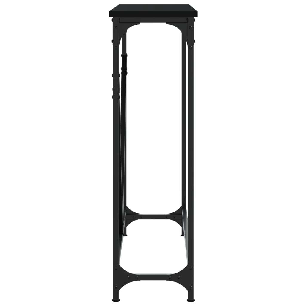 Konzolni stol crni 102 x 22,5 x 75 cm od konstruiranog drva