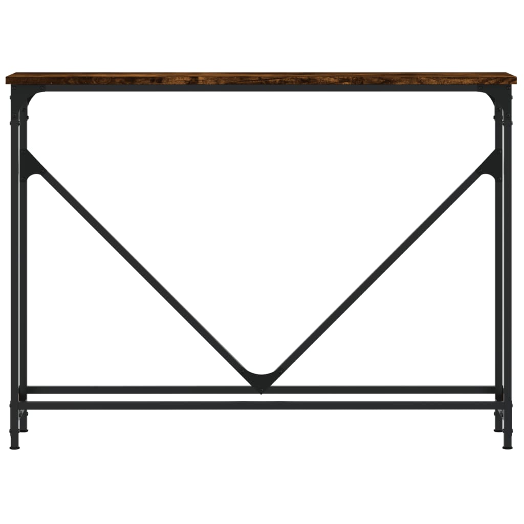Konzolni stol boja hrasta 102 x 22,5 x 75 cm konstruirano drvo