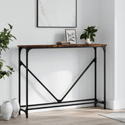 Konzolni stol boja hrasta 102 x 22,5 x 75 cm konstruirano drvo