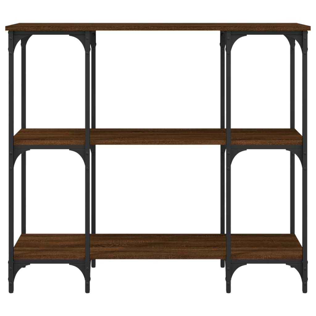 Konzolni stol smeđa boja hrasta 102x35x90 cm konstruirano drvo