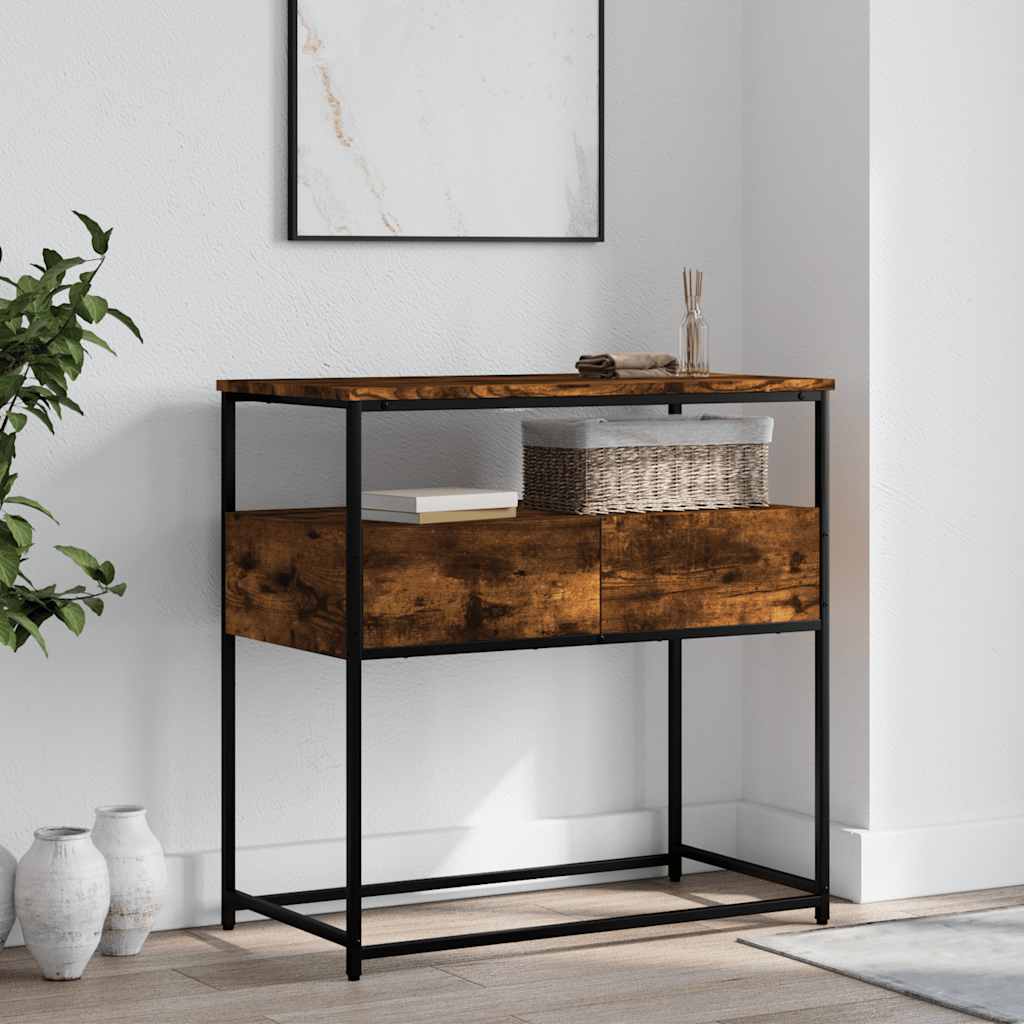 Konzolni stol boja hrasta 75 x 40 x 75 cm konstruirano drvo