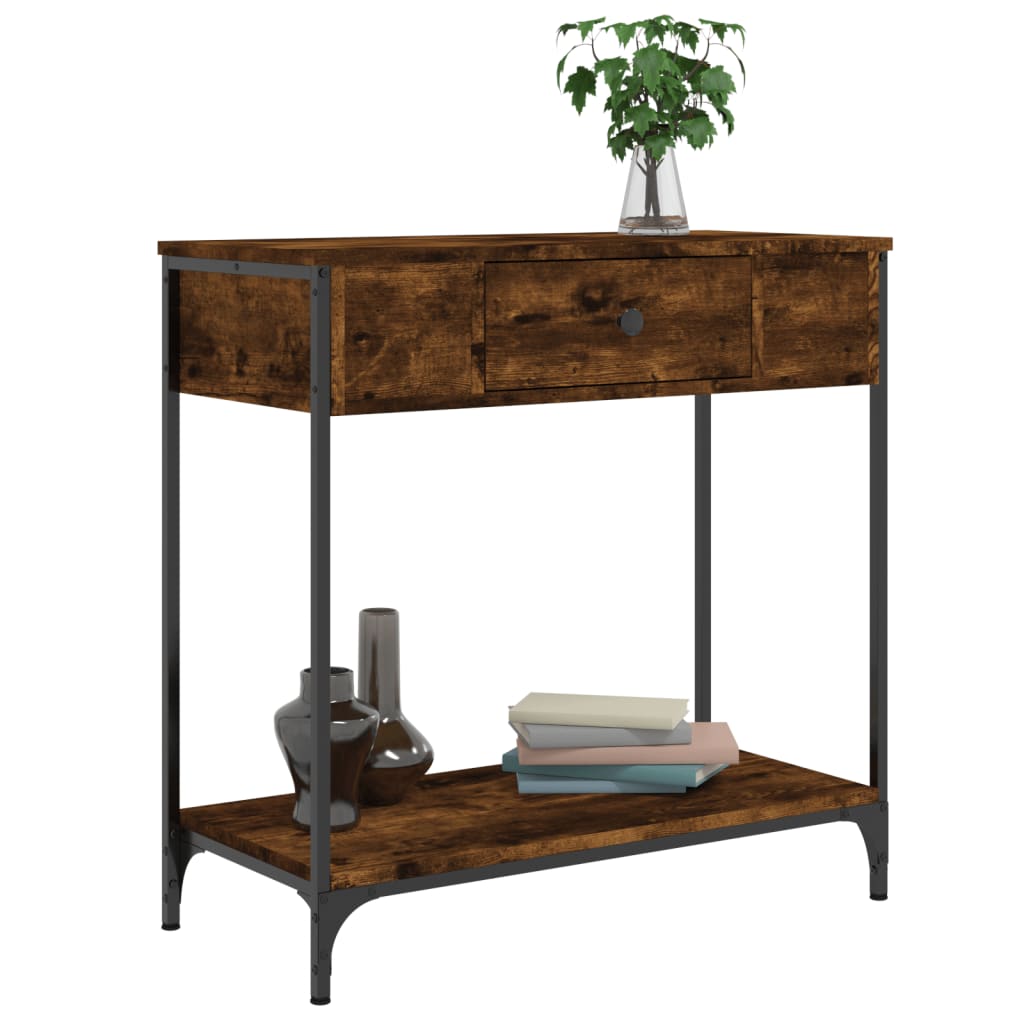 Konzolni stol boja hrasta 75 x 34,5 x 75 cm konstruirano drvo