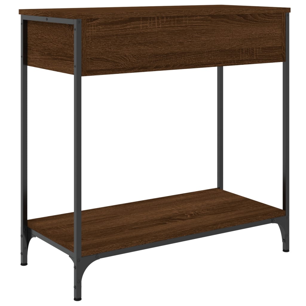 Konzolni stol smeđa boja hrasta 75x34,5x75 cm konstruirano drvo