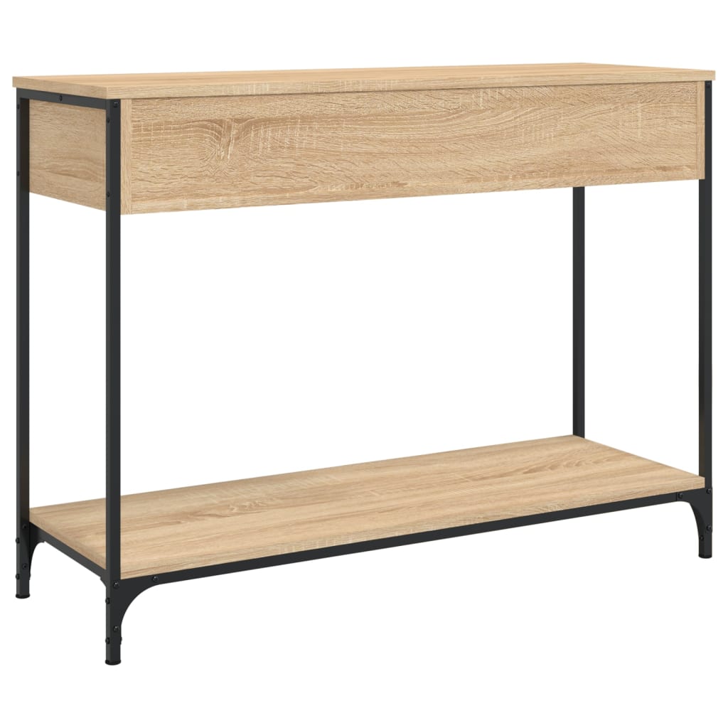 Konzolni stol boja hrasta 100 x 34,5 x 75 cm konstruirano drvo