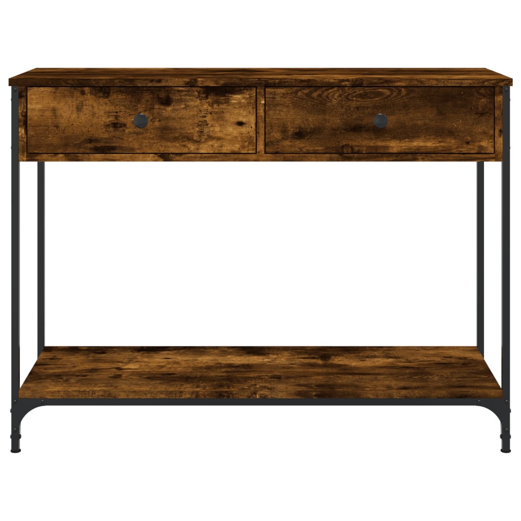 Konzolni stol boja hrasta 100 x 34,5 x 75 cm konstruirano drvo