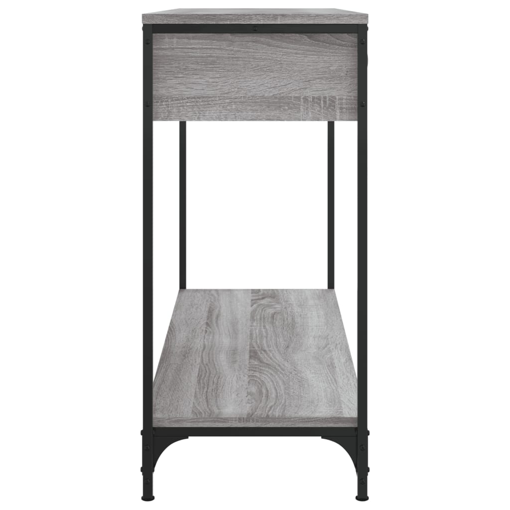 Konzolni stol siva boja hrasta 100x34,5x75 cm konstruirano drvo