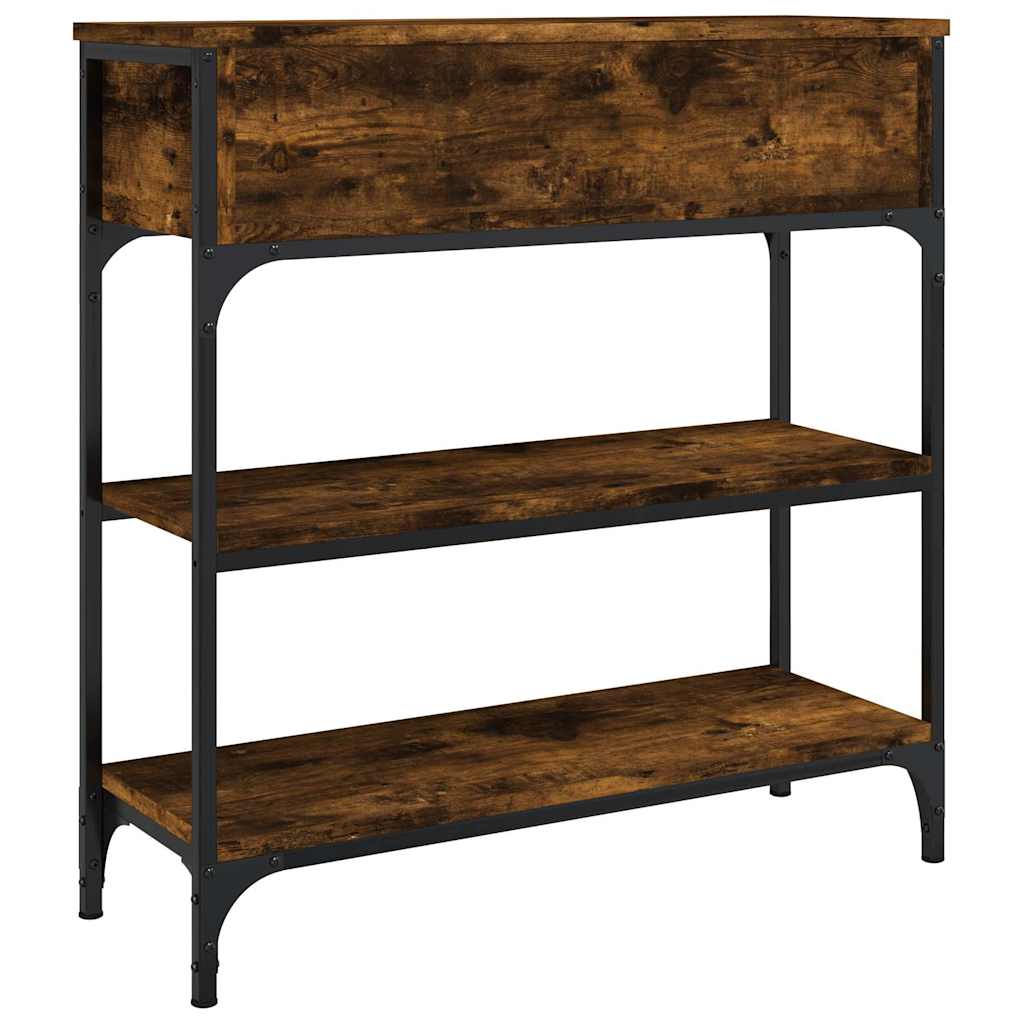 Konzolni stol boja hrasta 72,5 x 25 x 75 cm konstruirano drvo