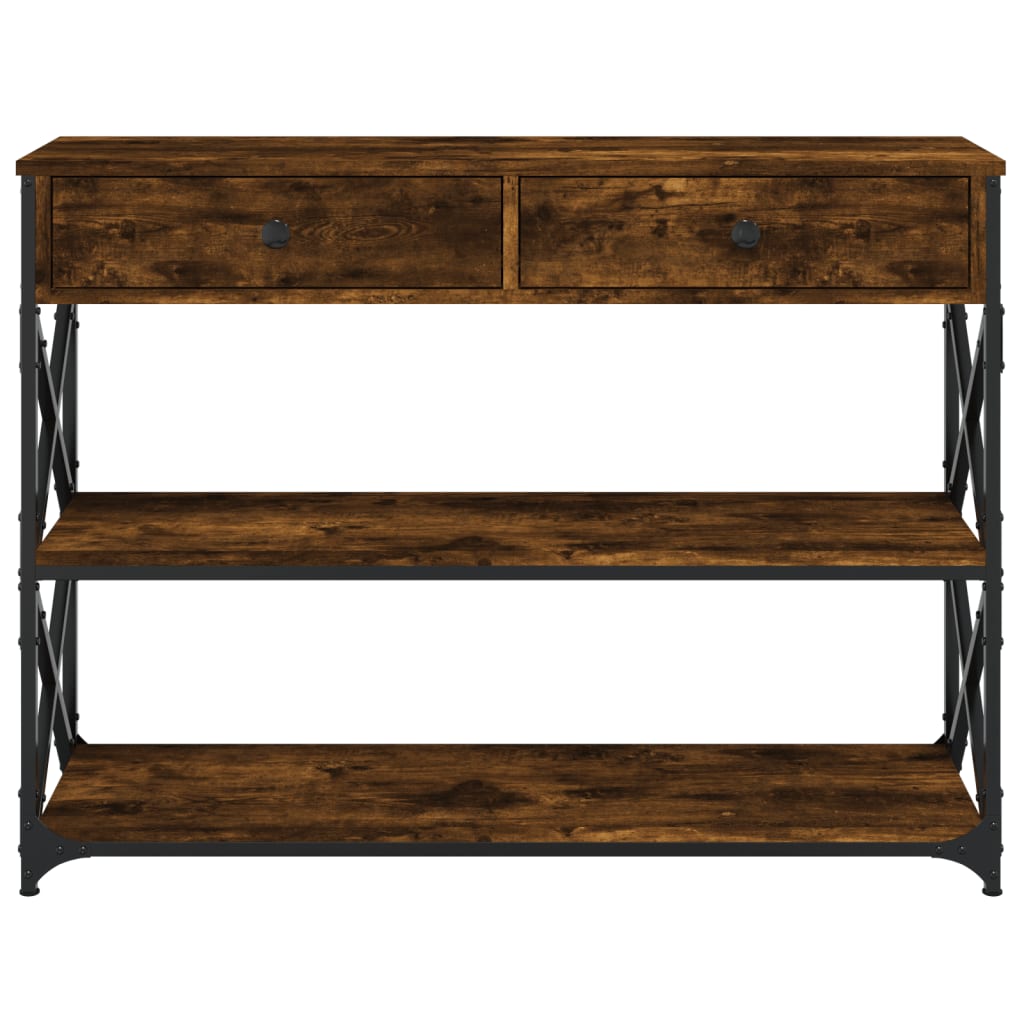 Konzolni stol boja hrasta 100x28x75 cm od konstruiranog drva
