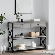 Konzolni stol boja hrasta sonome 100x28x75 cm konstruirano drvo