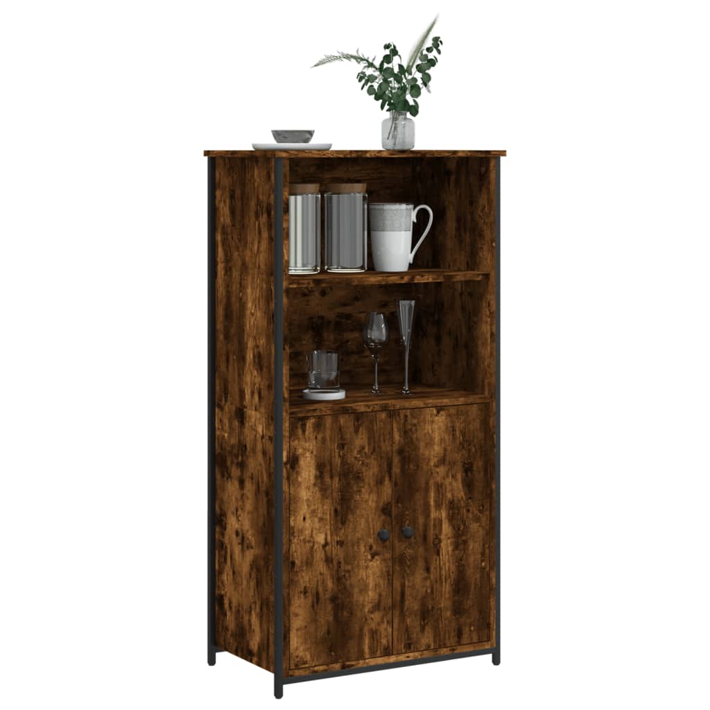 Visoka komoda boja hrasta 62 x 36 x 121,5 cm konstruirano drvo