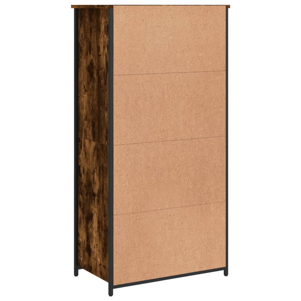 Visoka komoda boja hrasta 62 x 36 x 121,5 cm konstruirano drvo