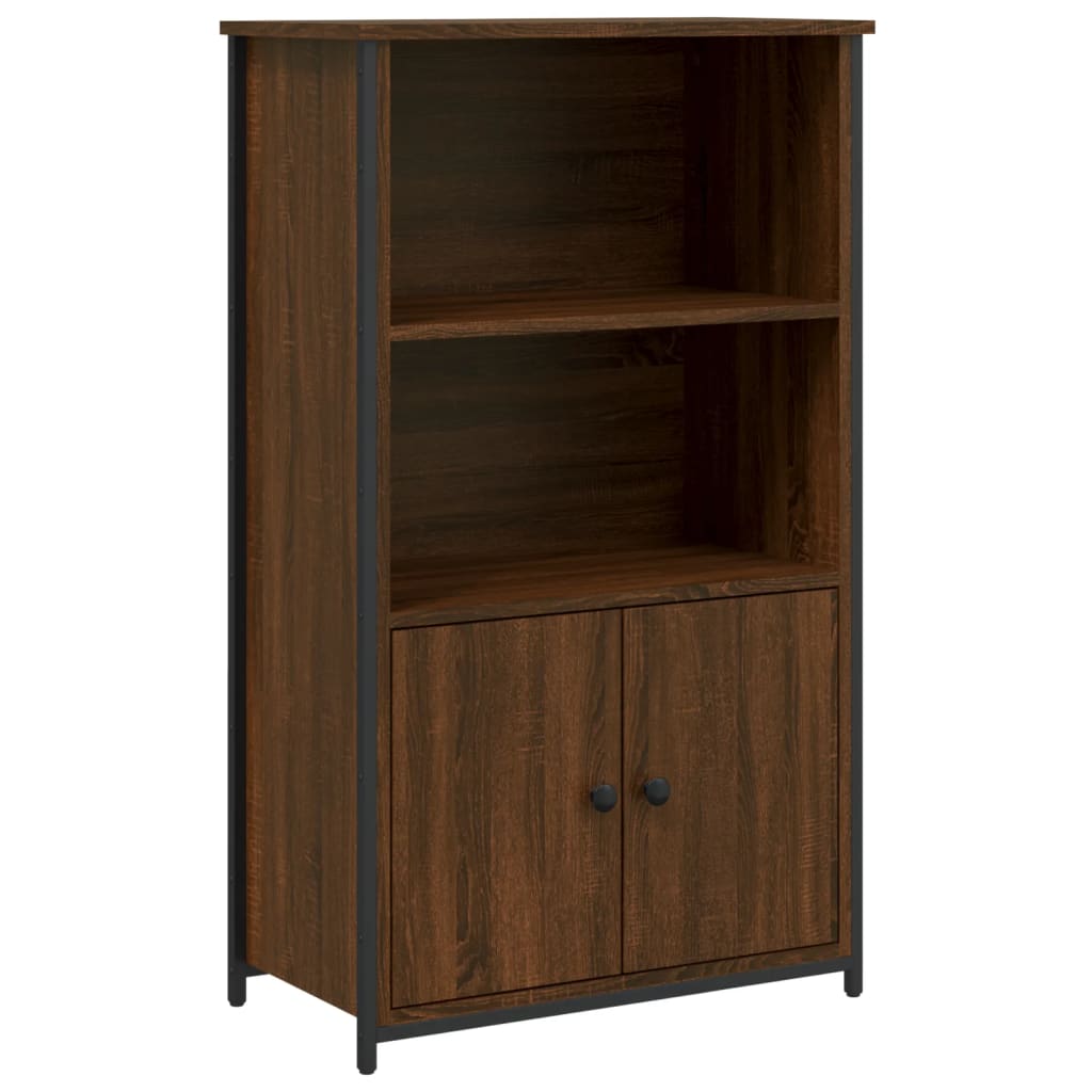 Visoka komoda smeđa boja hrasta 62x32x103,5cm konstruirano drvo