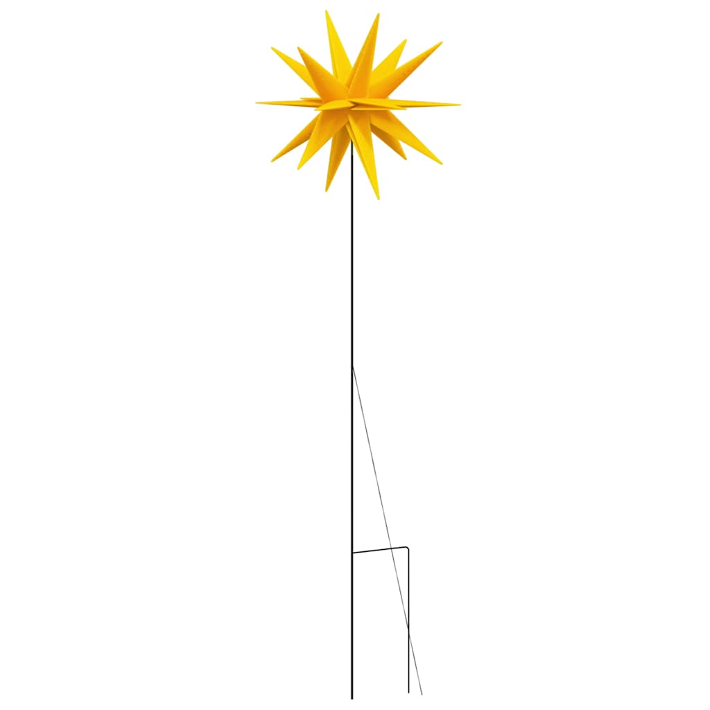 Božićna svjetla sa šiljcima 3 kom LED sklopiva žuta 35 cm