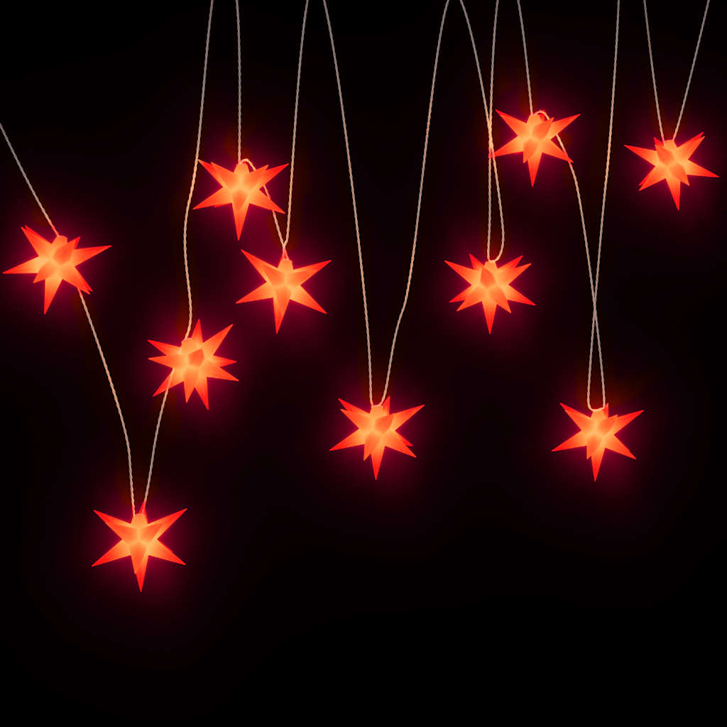 Božićna svjetiljka 10 LED crvena 10 cm