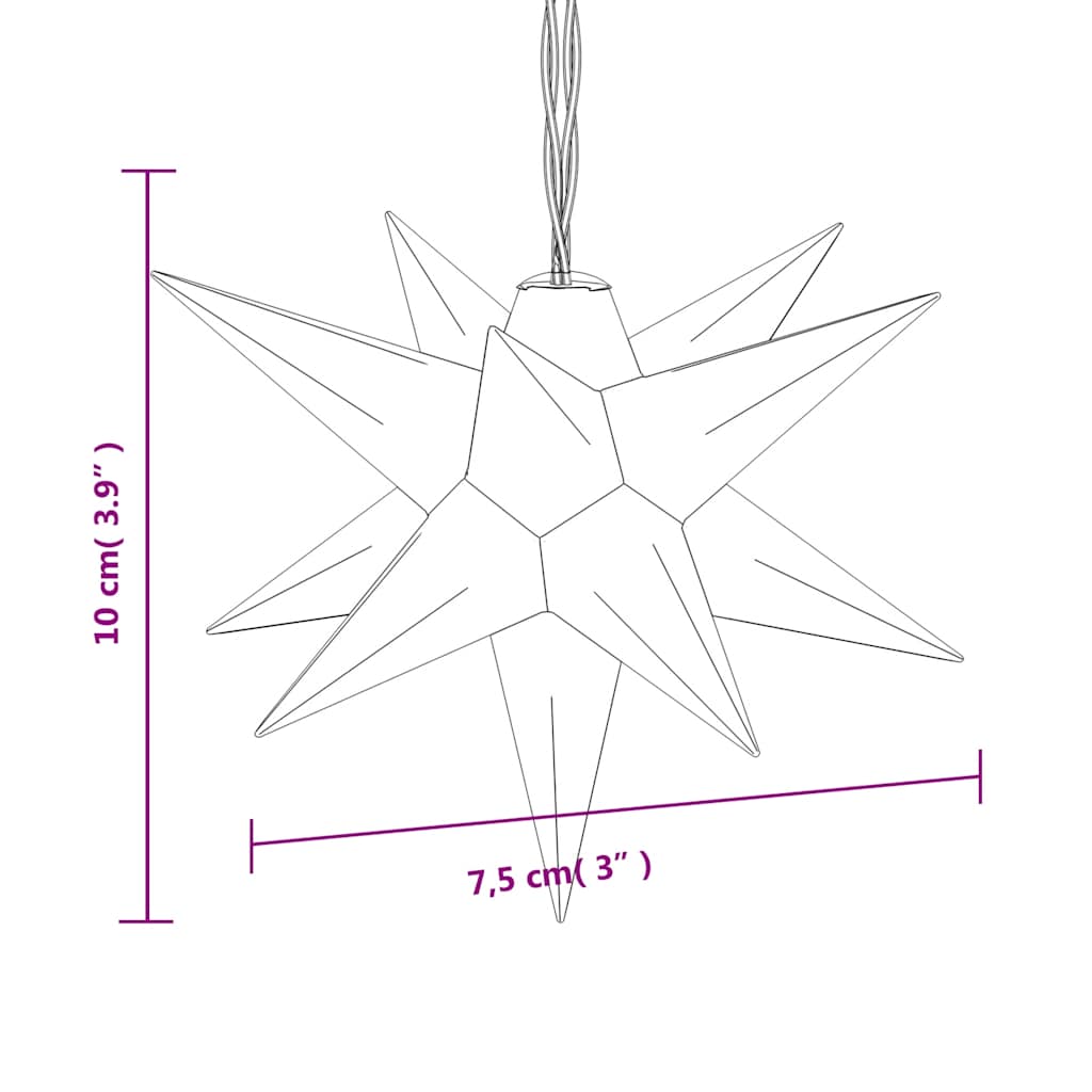 Božićno svjetlo 10 LED bijelo 10 cm