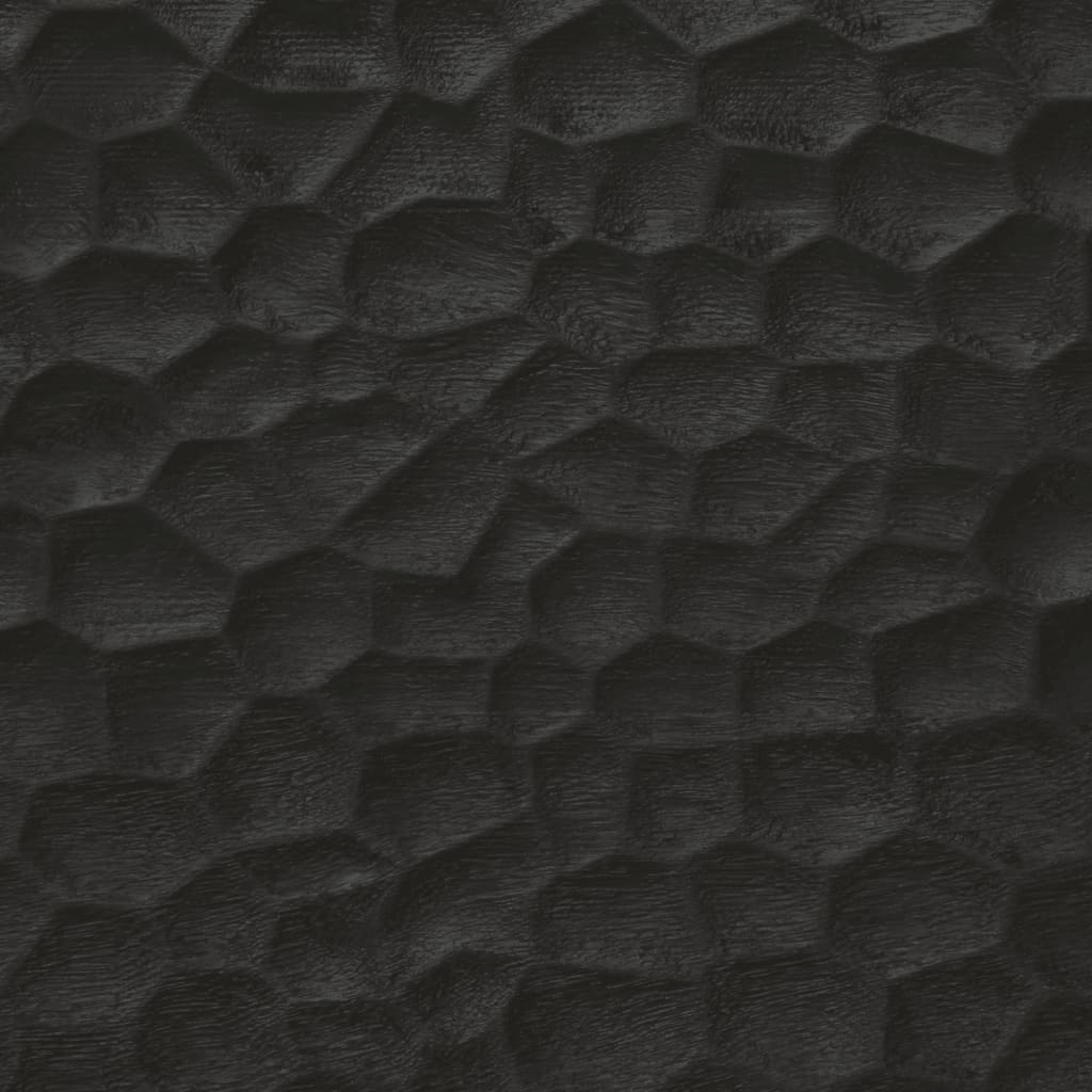 Stolić za kavu crni 80 x 50 x 40 cm od masivnog drva manga