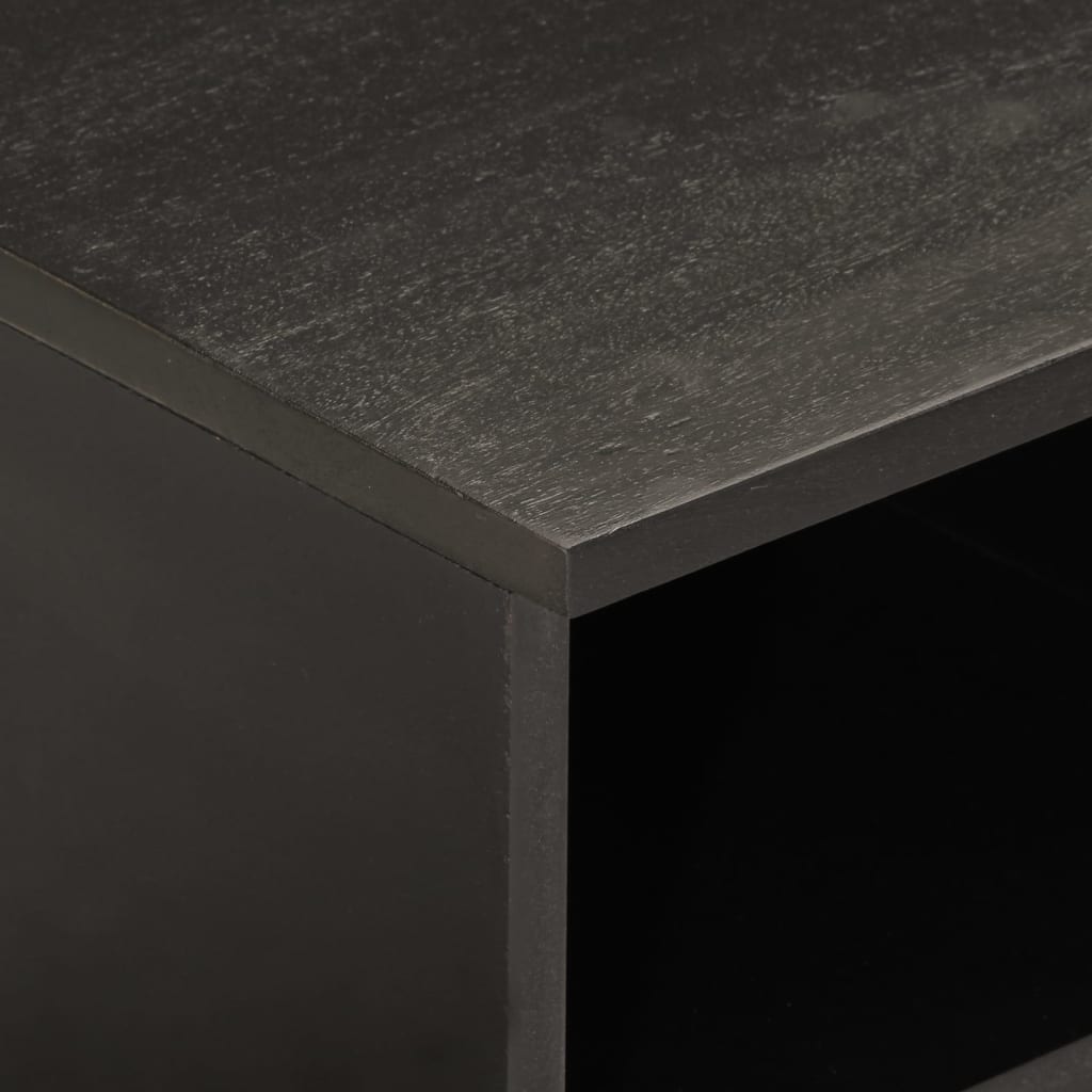 TV ormarić crni 80x33x46 cm od masivnog drva manga