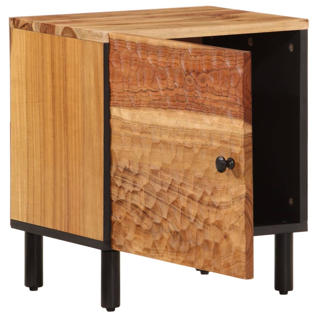 Noćni ormarići 2 kom 40 x 33 x 46 cm masivno bagremovo drvo