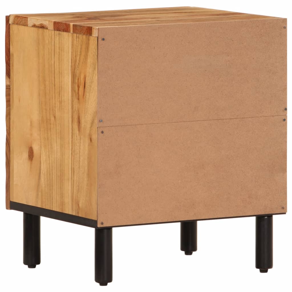 Noćni ormarići 2 kom 40 x 33 x 46 cm masivno bagremovo drvo