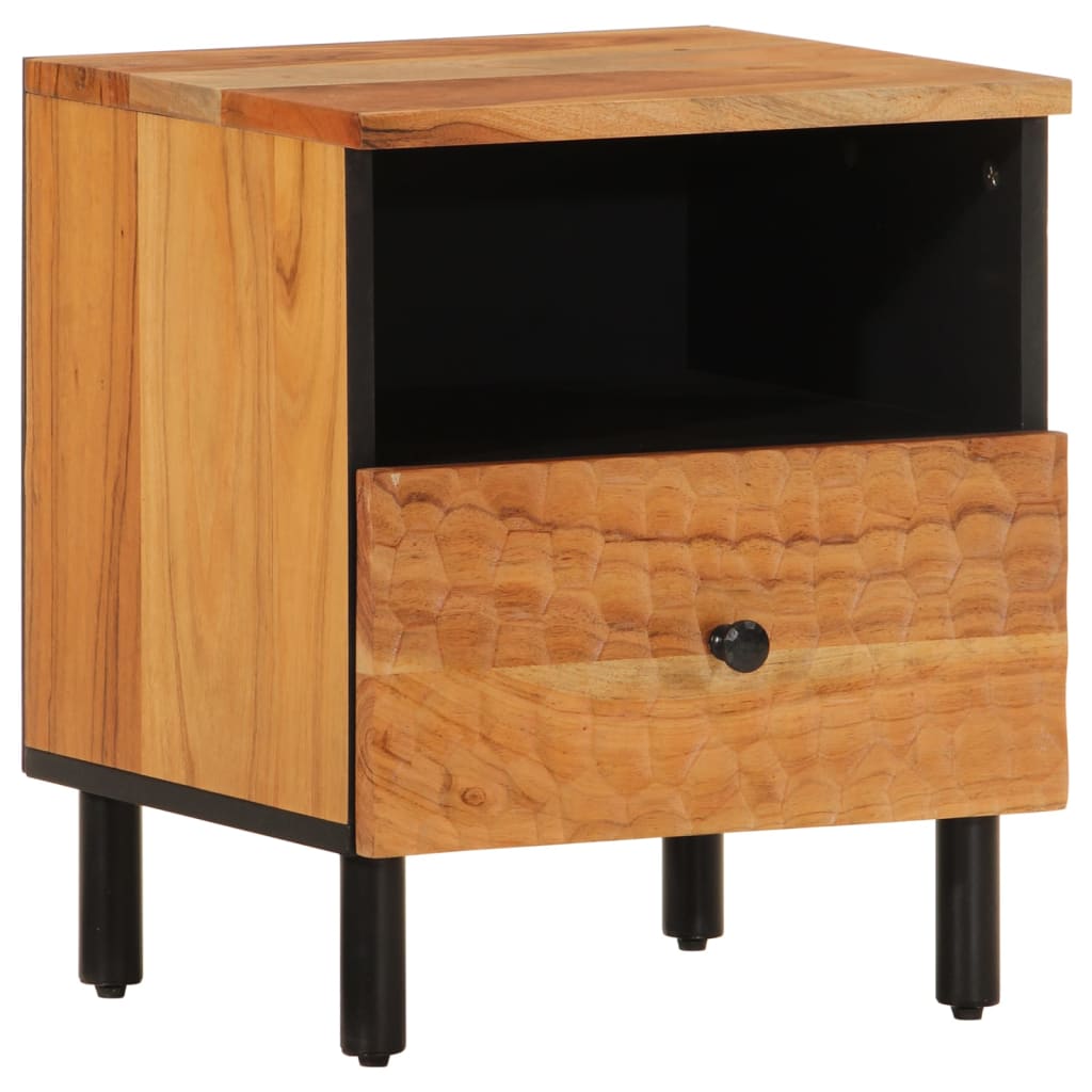 Noćni ormarići 2 kom 40 x 33 x 46 cm masivno bagremovo drvo