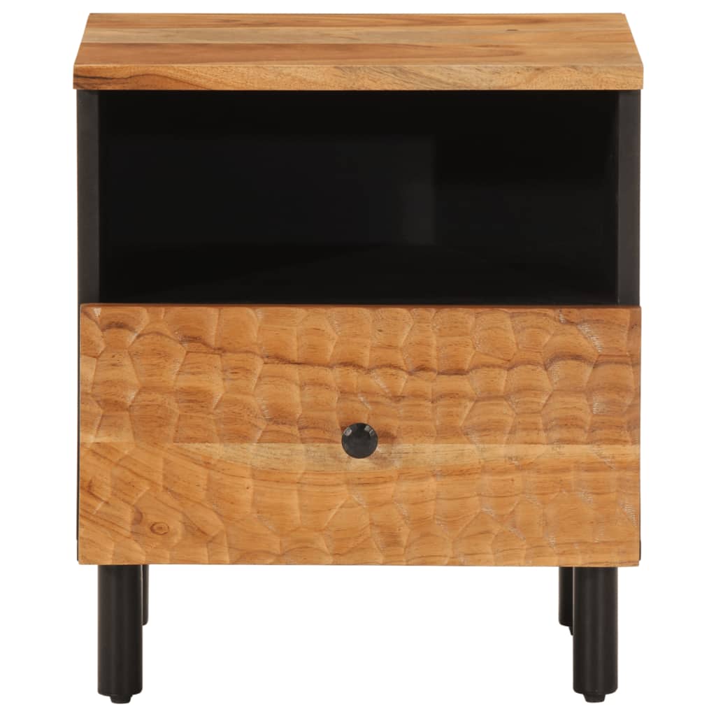 Noćni ormarići 2 kom 40 x 33 x 46 cm masivno bagremovo drvo