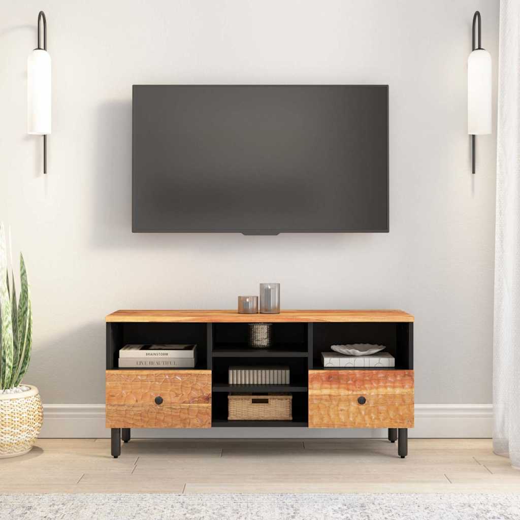 TV ormarić 100 x 33 x 46 cm od masivnog bagremovog drva