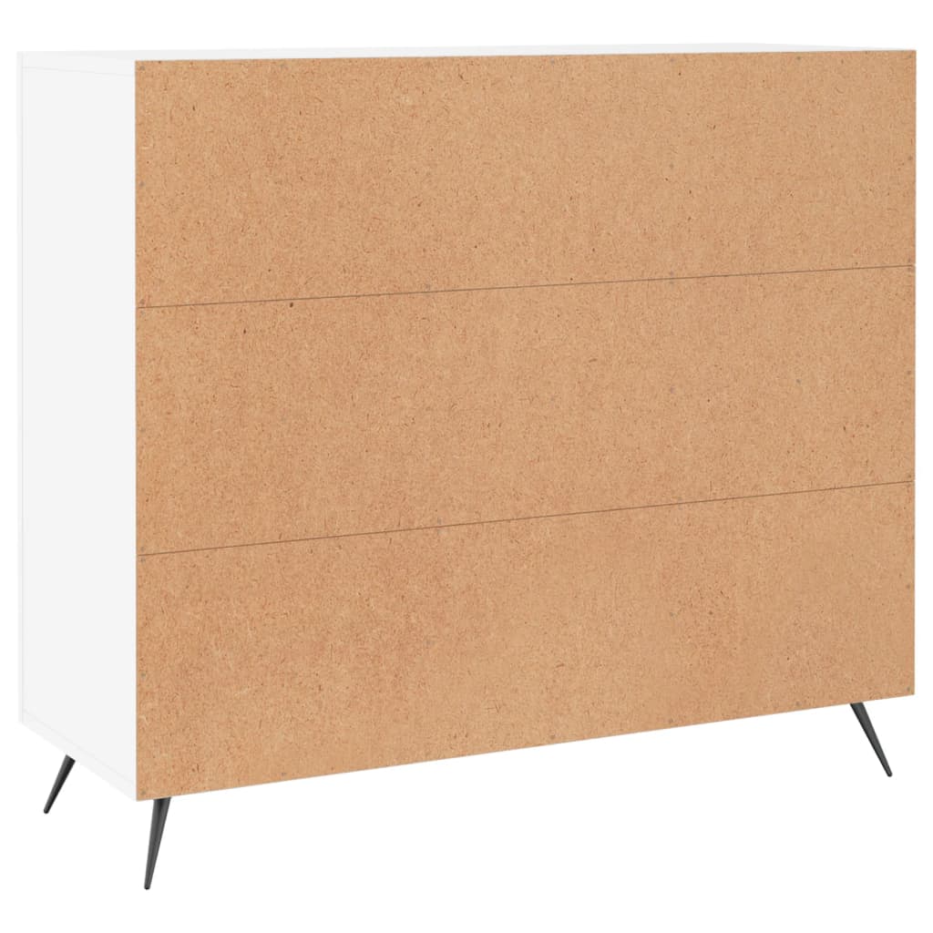 Komoda bijela 90x34x80 cm od konstruiranog drva