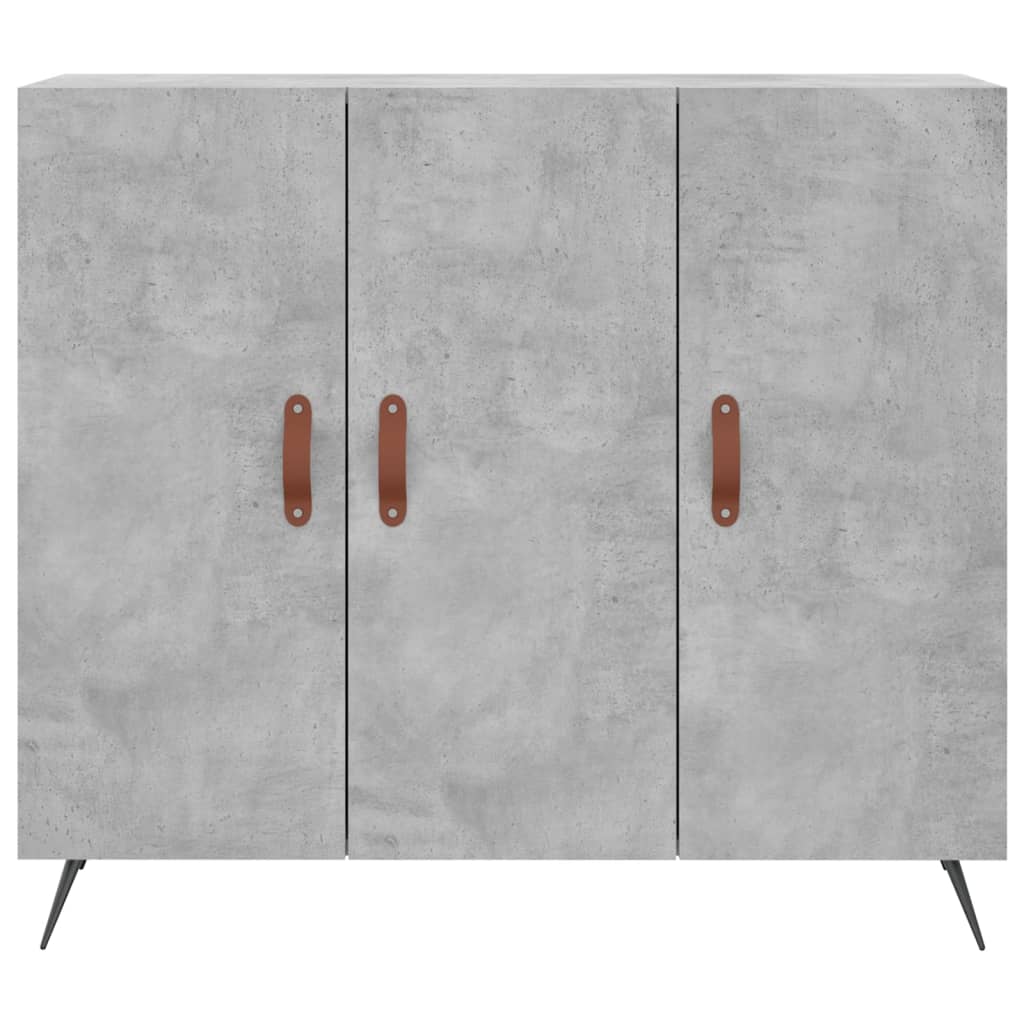 Komoda siva boja betona 90x34x80 cm od konstruiranog drva