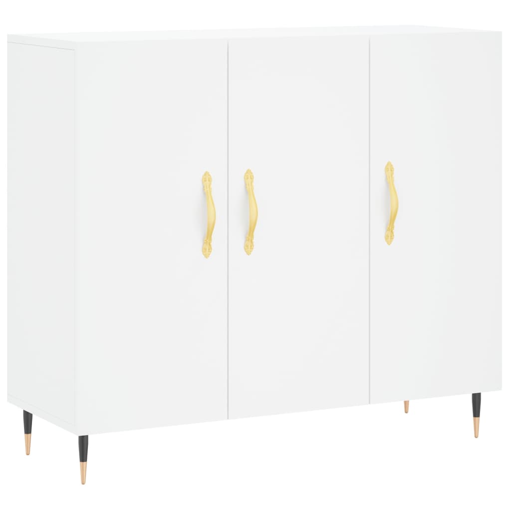 Komoda bijela 90x34x80 cm od konstruiranog drva