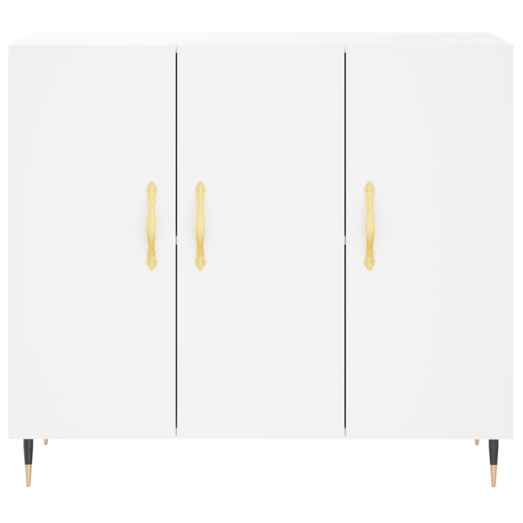Komoda bijela 90x34x80 cm od konstruiranog drva
