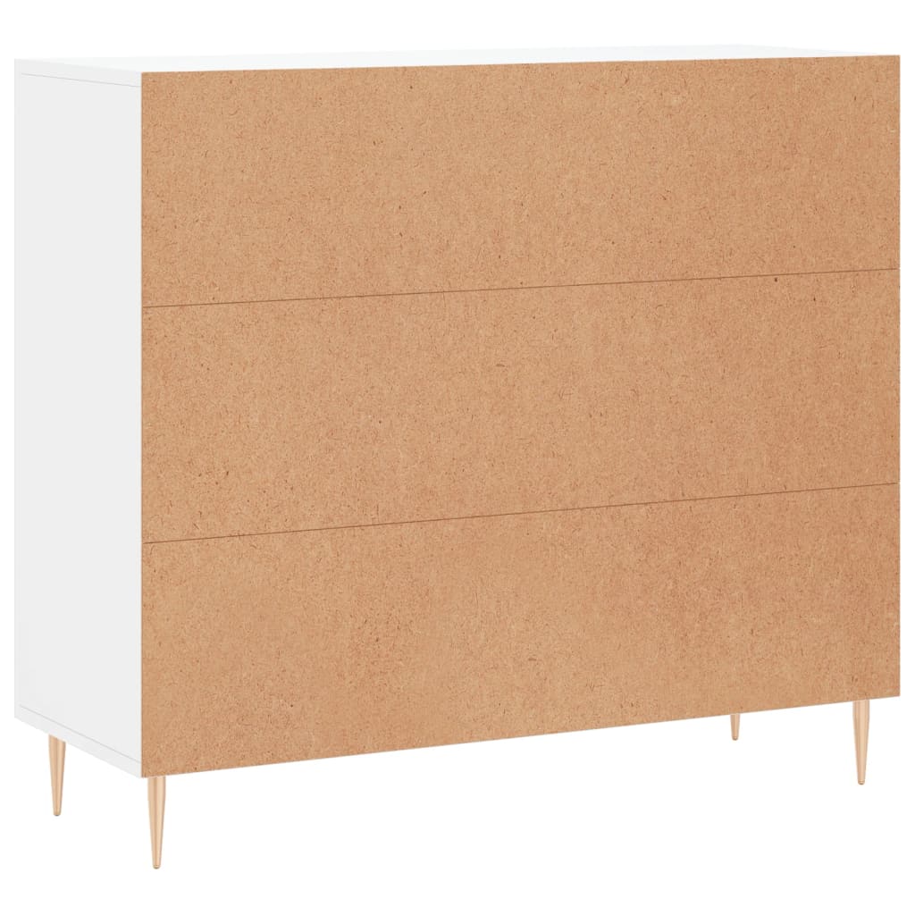 Komoda bijela 90x34x80 cm od konstruiranog drva