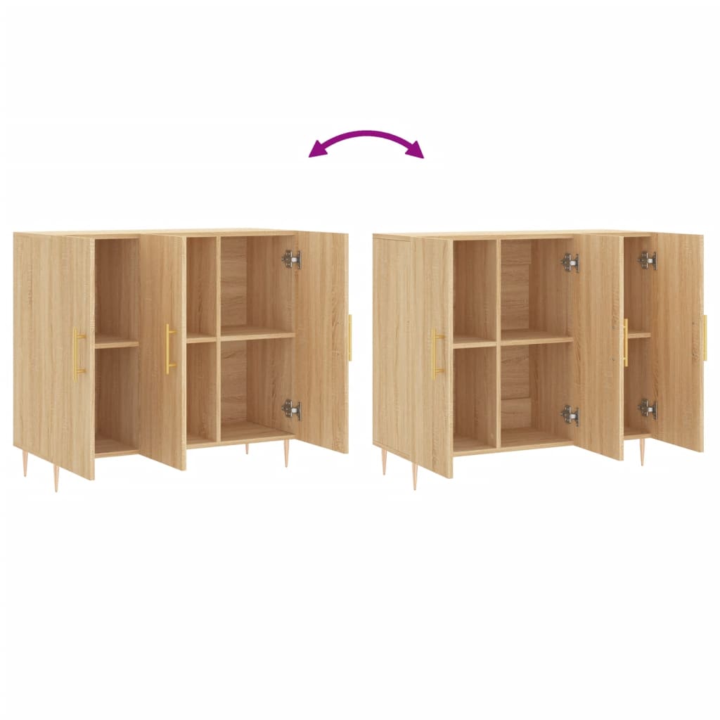 Komoda boja hrasta sonome 90x34x80 cm od konstruiranog drva