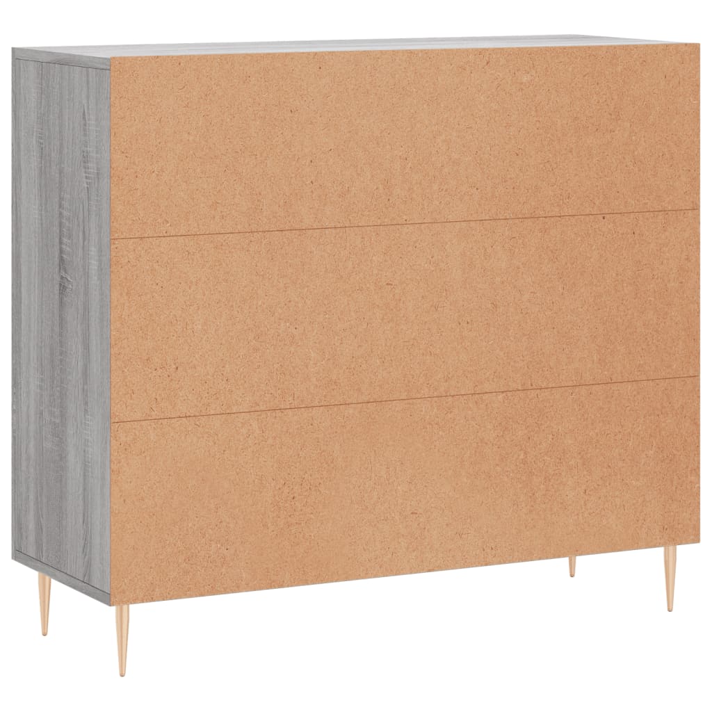 Komoda boja hrasta sonome 90 x 34 x 80 cm konstruirano drvo