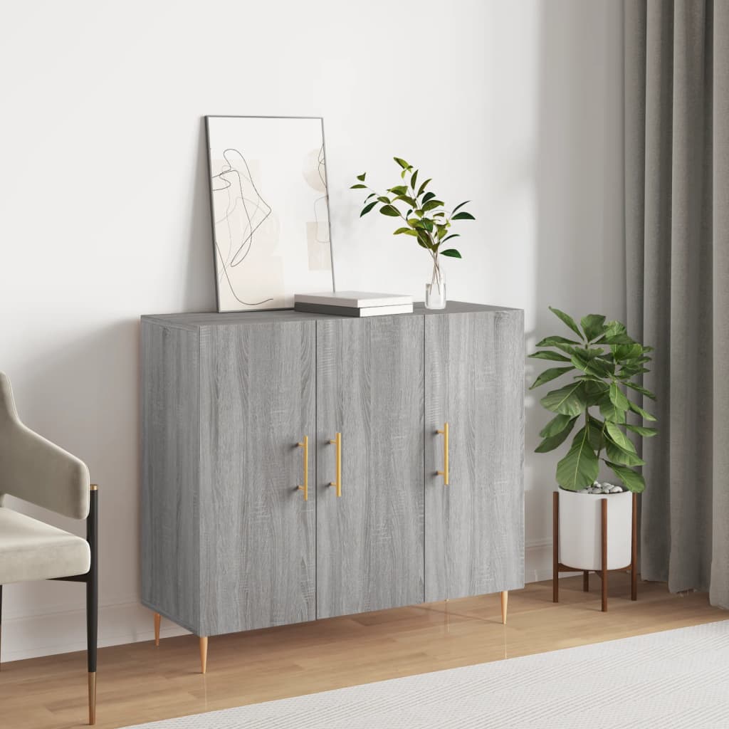 Komoda boja hrasta sonome 90 x 34 x 80 cm konstruirano drvo
