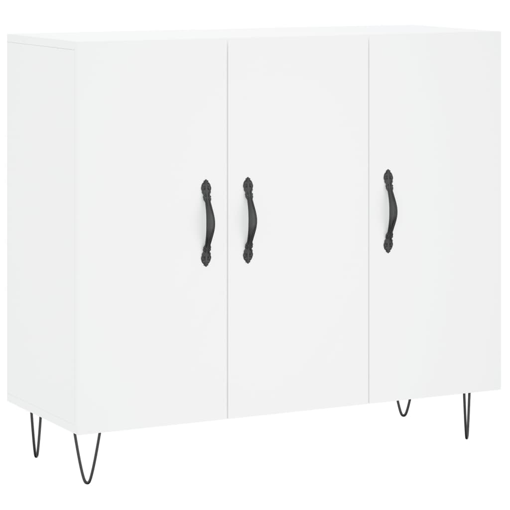 Komoda bijela 90x34x80 cm od konstruiranog drva