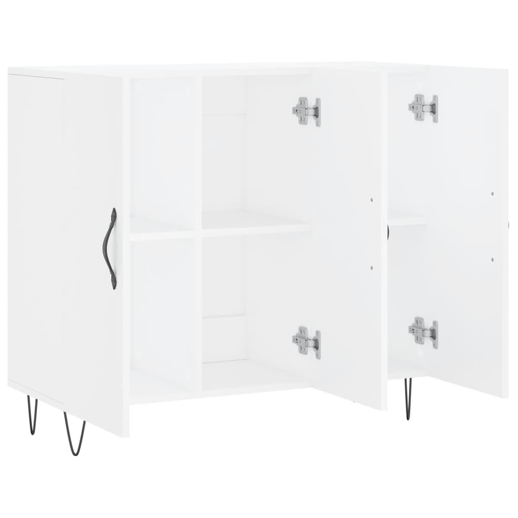Komoda bijela 90x34x80 cm od konstruiranog drva