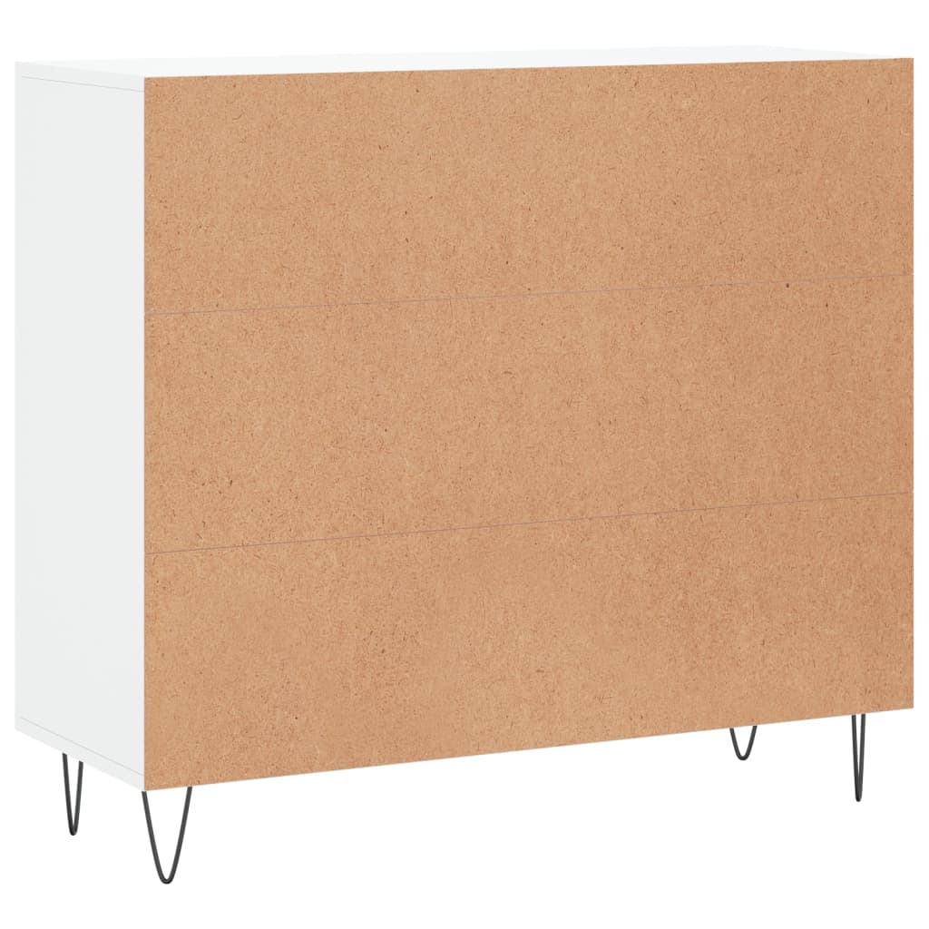 Komoda bijela 90x34x80 cm od konstruiranog drva